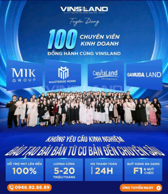 vinsland tuyen dung 100 sale 2026 cho dự án masteri Nguyễn Trãi